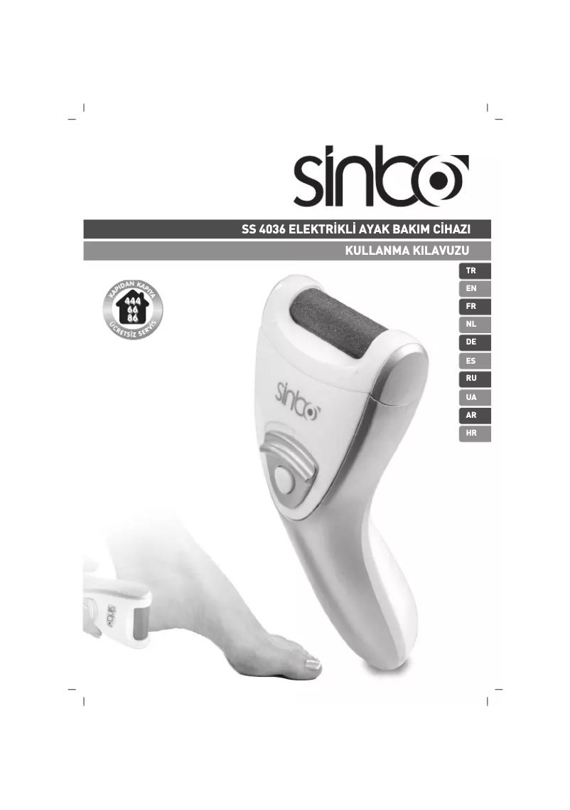Page n°1 - Manuel utilisateur Sinbo SS-4036