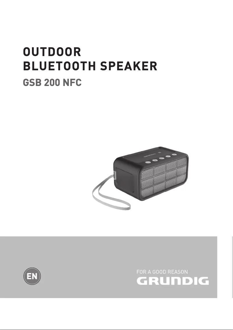 Page 1 de la notice Manuel utilisateur Grundig GSB 200 NFC