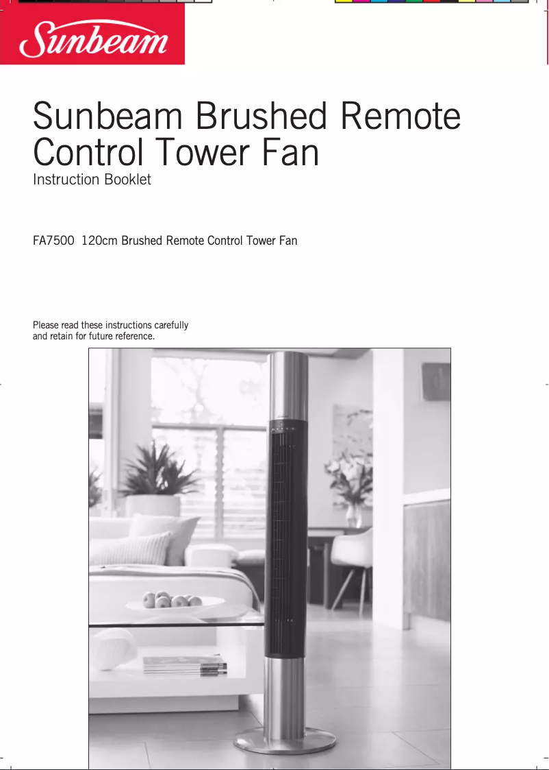 Page 1 of the manual User Manual Sunbeam FA7500