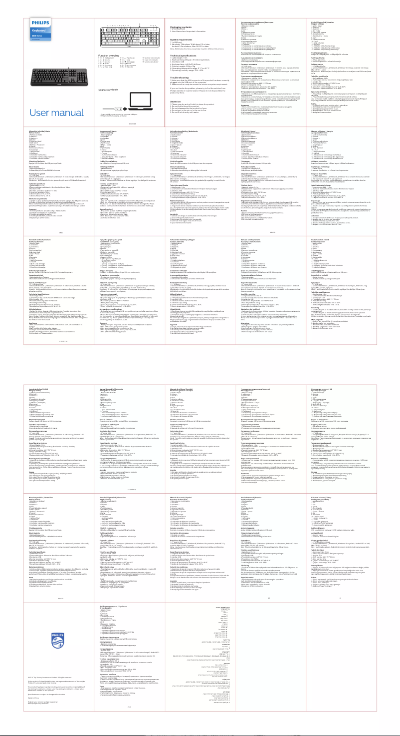 Page 1 of the manual User Manual Philips SPK6207BL