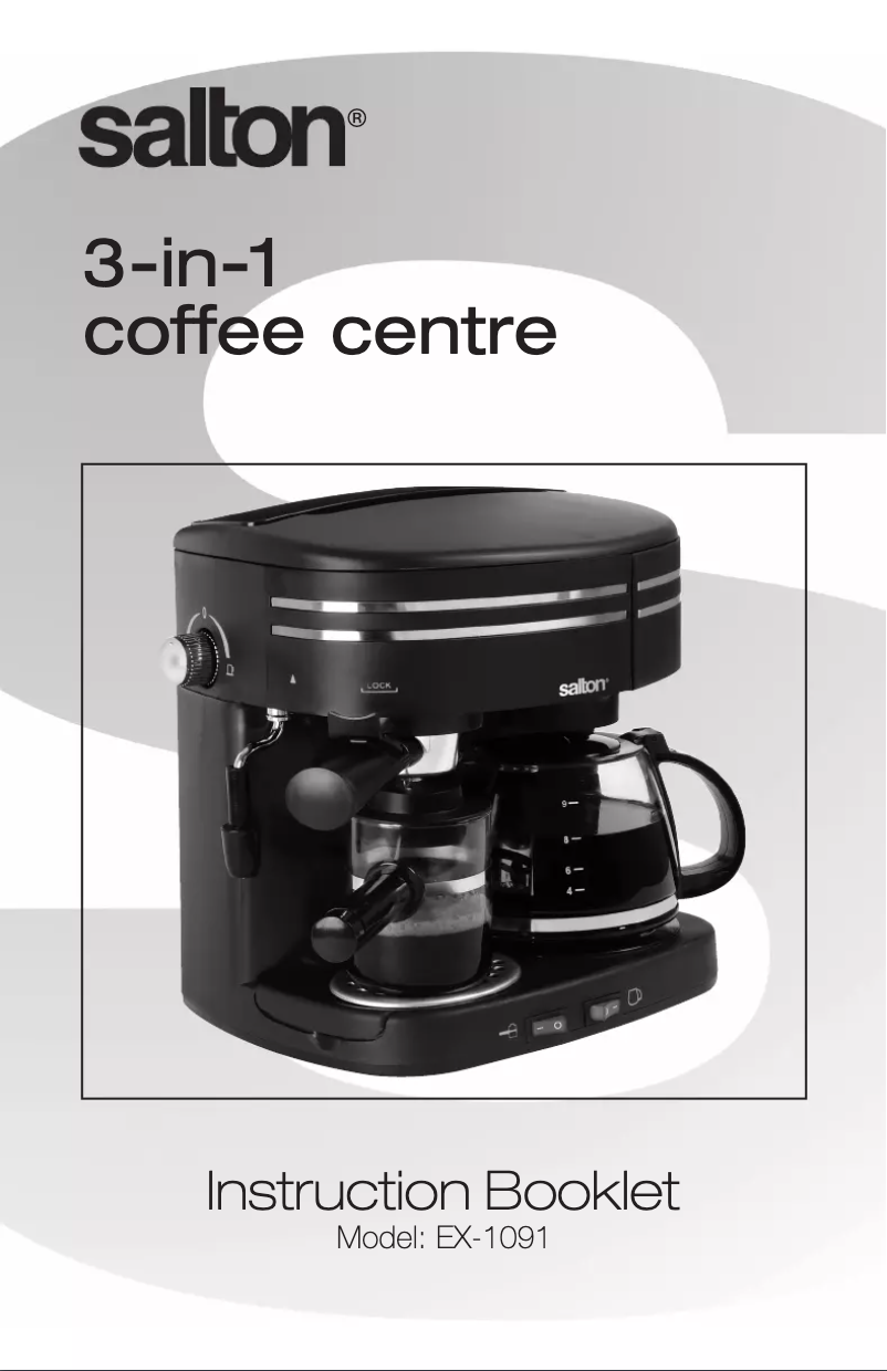 Page n°1 - Manuel utilisateur Salton EX1091