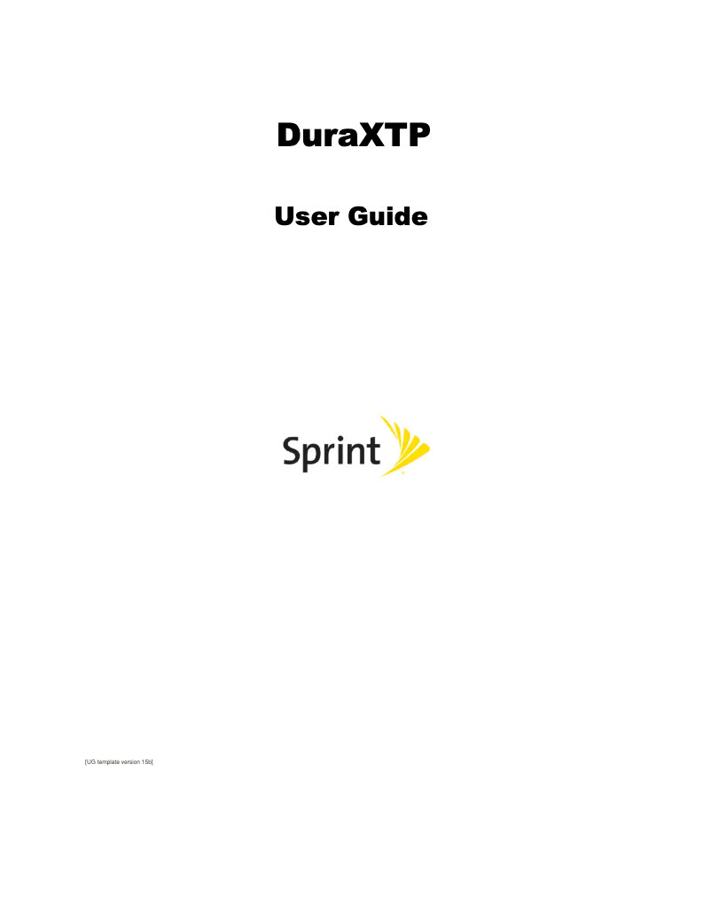 Image de la première page du manuel de l'appareil DuraXTP E4281
