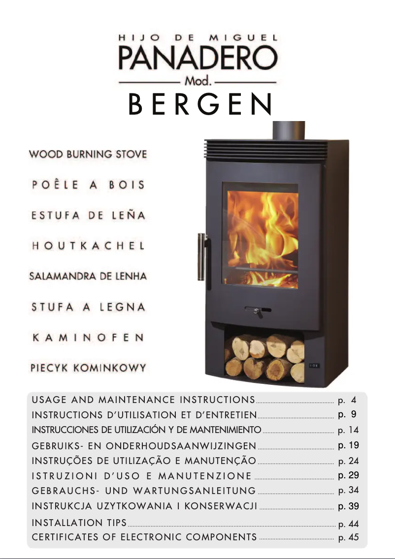 Image de la première page du manuel de l'appareil Bergen