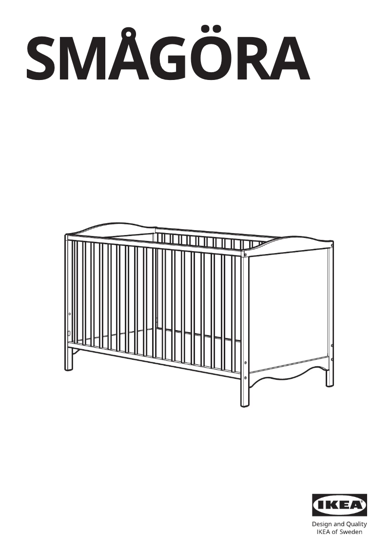 Page 1 de la notice Manuel utilisateur Ikea SMÅGÖRA 204.612.36