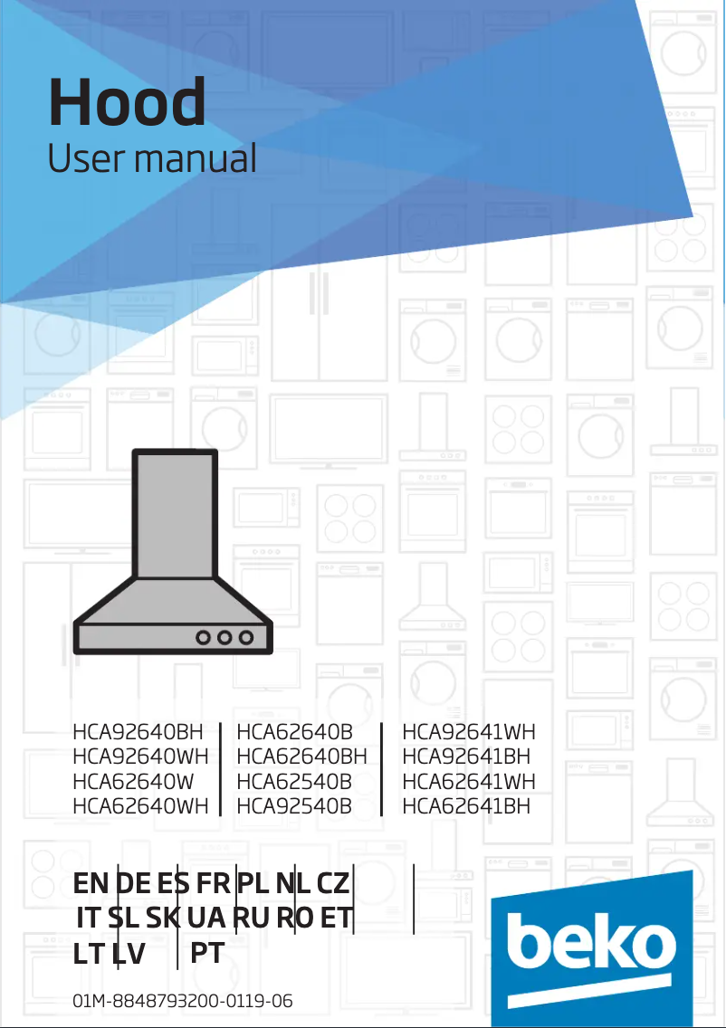 Image de la première page du manuel de l'appareil HCA62640B