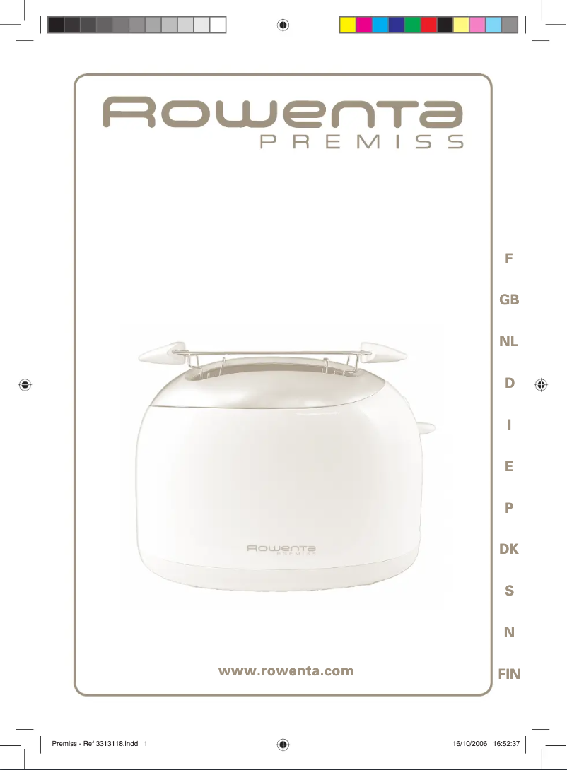Page n°1 - Manuel utilisateur Rowenta TT230130 GP TP10
