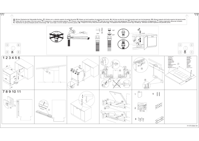 Page 1 de la notice Manuel utilisateur Whirlpool DWF 417 W