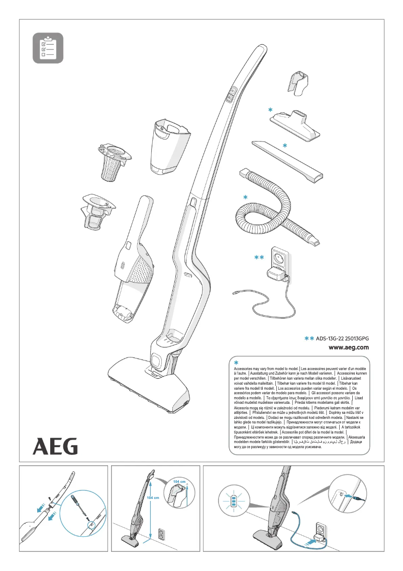 Página 1 del manual Manual de usuario AEG CX7-1-35WK