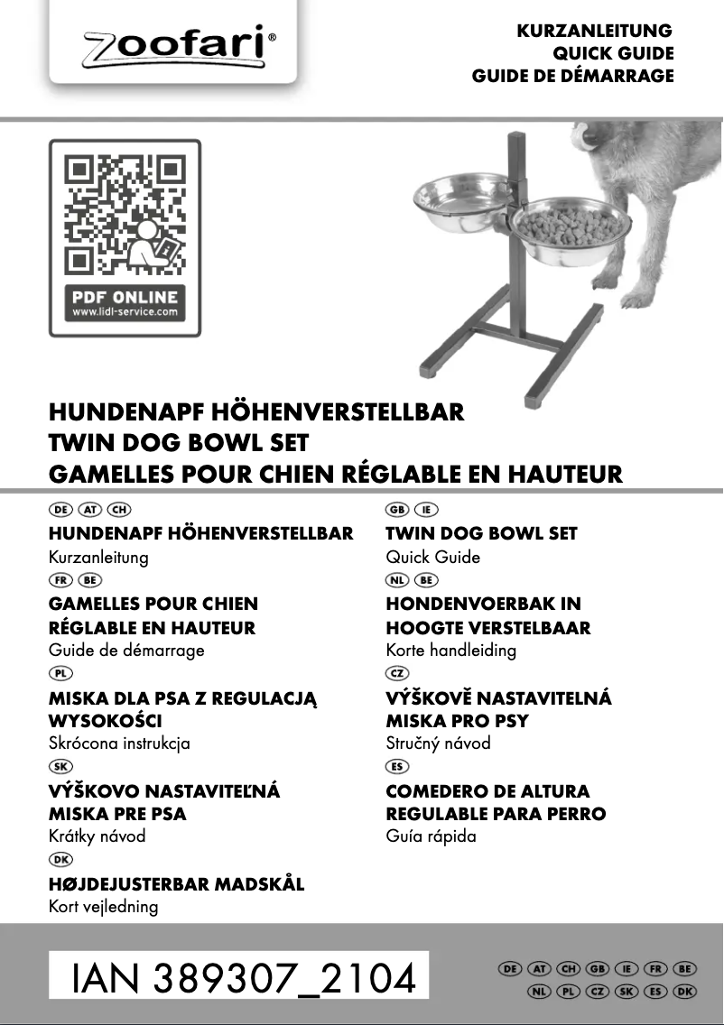 Image de la première page du manuel de l'appareil IAN 389307