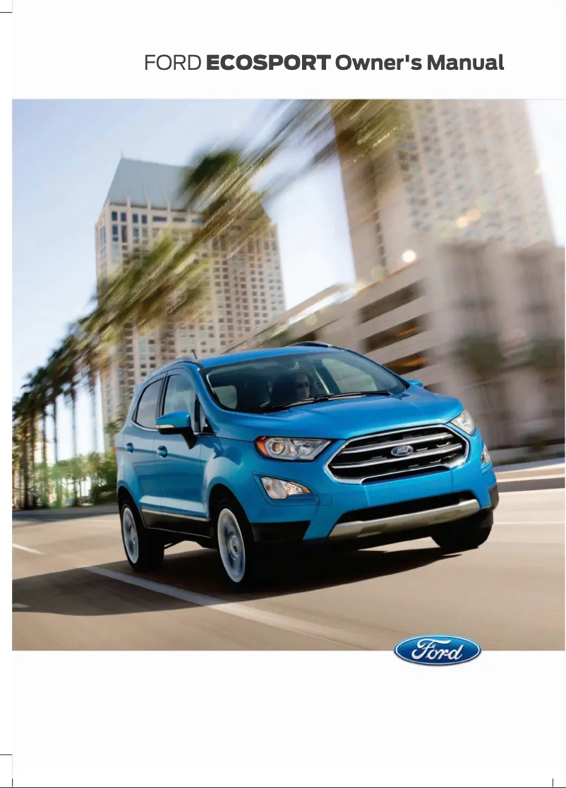 Page 1 de la notice Manuel utilisateur Ford EcoSport (2021)