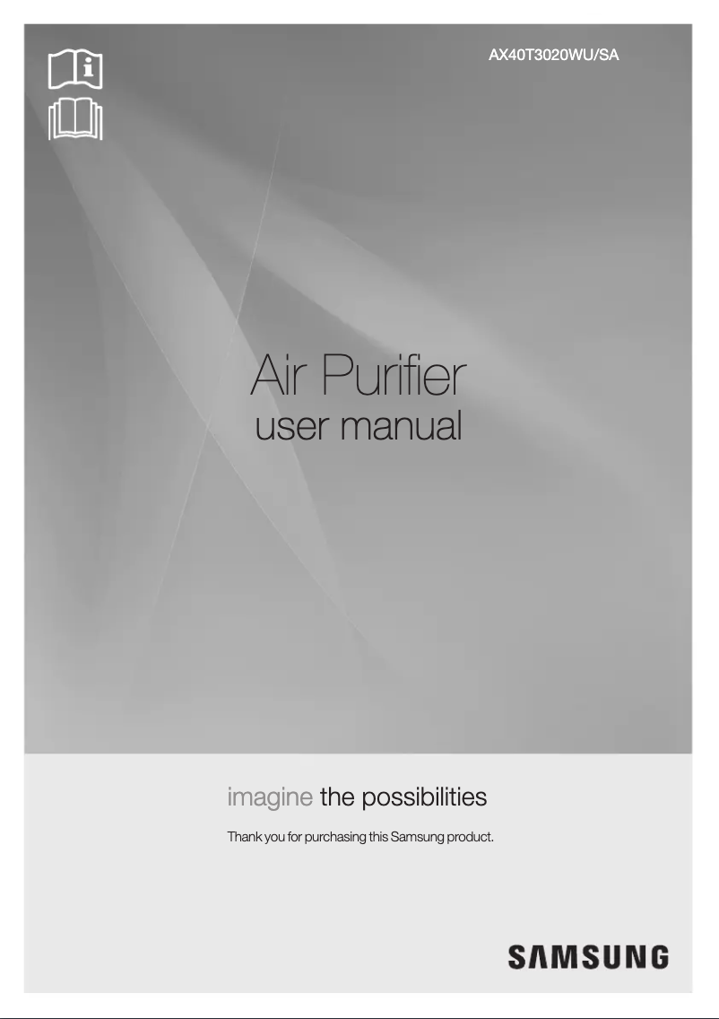 Image de la première page du manuel de l'appareil AX40T3020WU