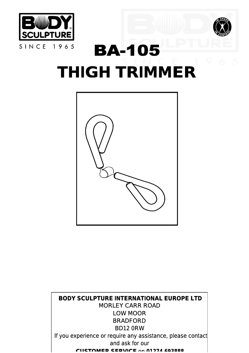 Page n°1 - Manuel utilisateur Body Sculpture BA-105