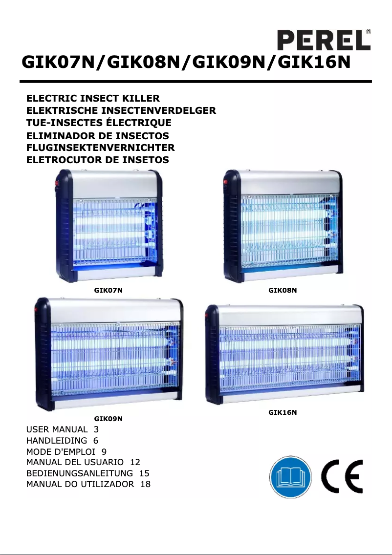 Page 1 de la notice Manuel utilisateur Perel GIK16N