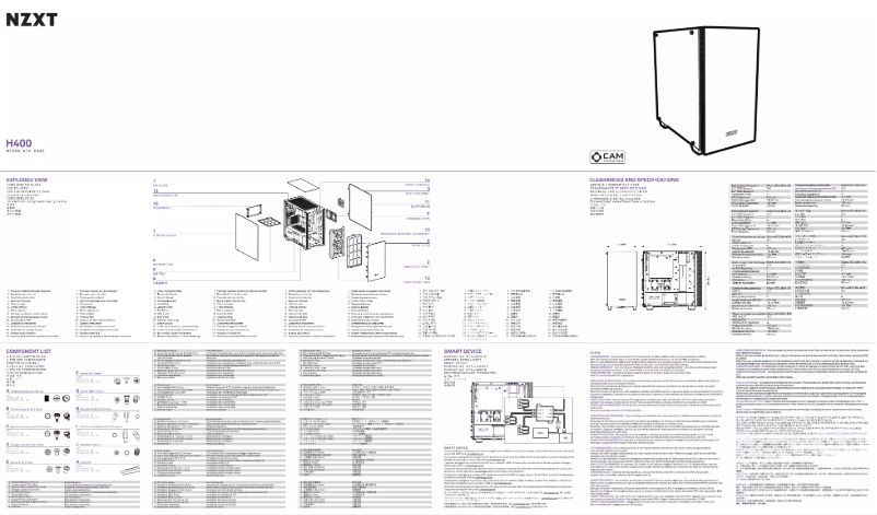 Page 1 de la notice Manuel utilisateur NZXT H400i