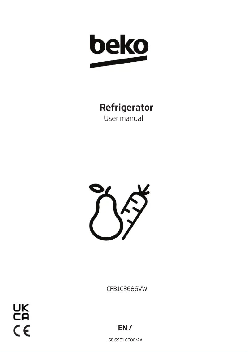 Page n°1 - Manuel utilisateur Beko CNG4601DV