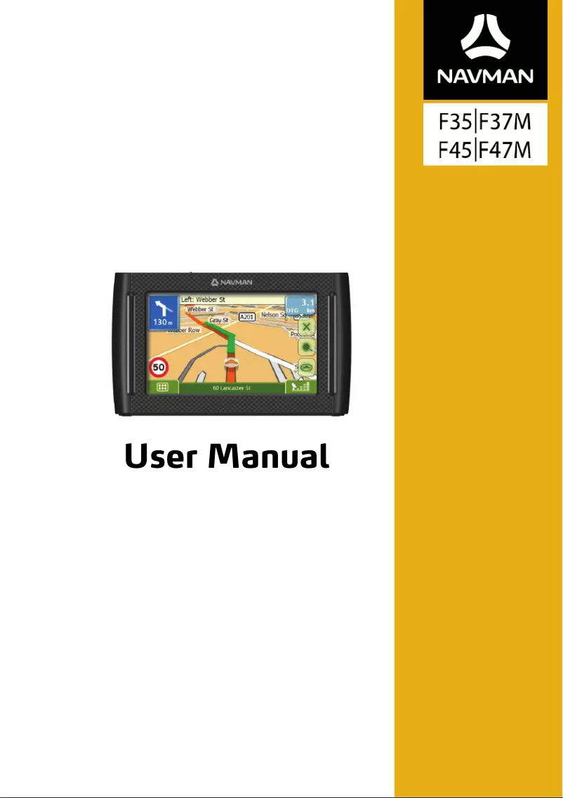 Page n°1 - Manuel utilisateur Navman F45