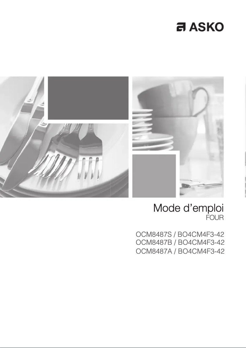 Page n°1 - Manuel utilisateur Asko OCM8487BB