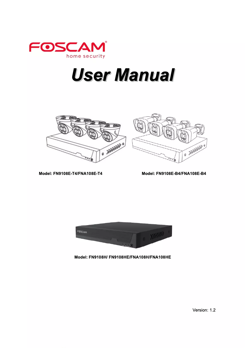 First page image of the manual for FNA108E-B4