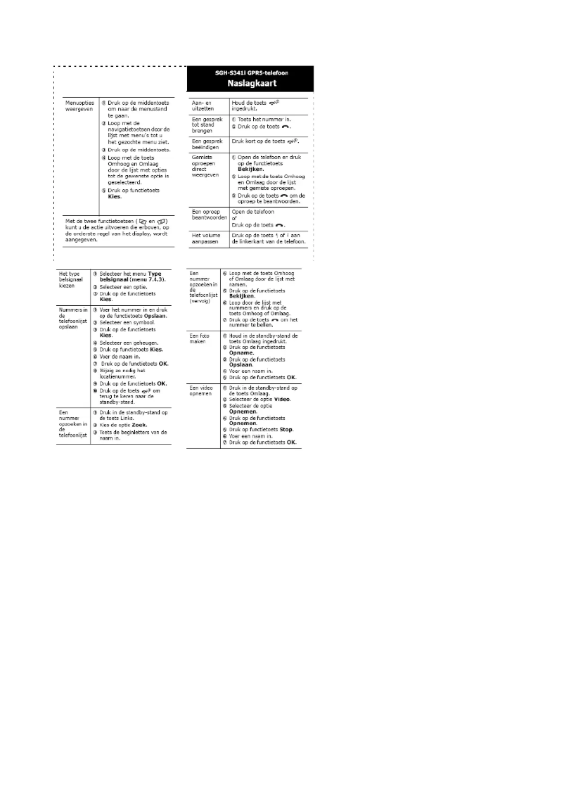 Imagen de la primera página del manual del dispositivo SGH-S341