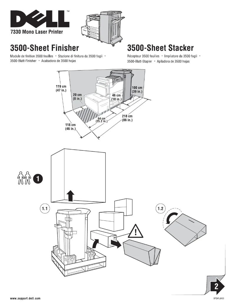 Page n°1 - Guide d'installation Dell 7330DN