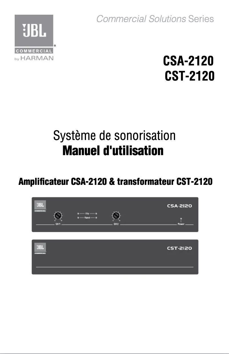 Image de la première page du manuel de l'appareil CSA-2120