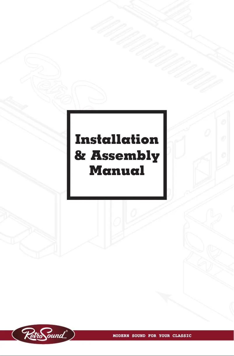 Page 1 of the manual User Manual RetroSound Daytona M1A