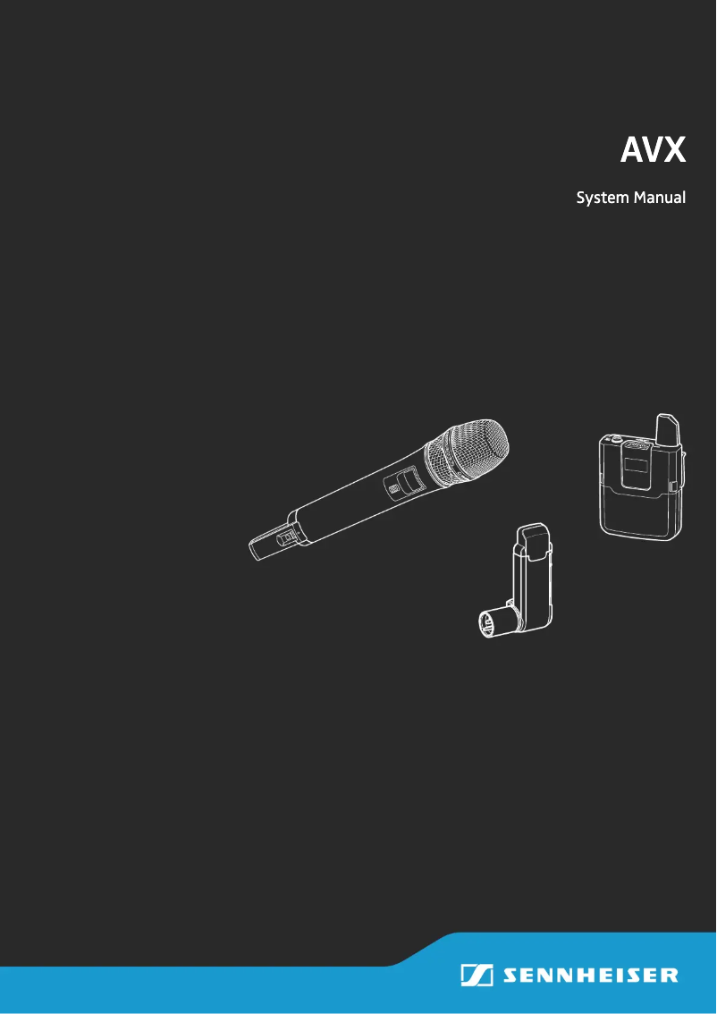 Page n°1 - Manuel utilisateur Sennheiser AVX-MKE2 SET
