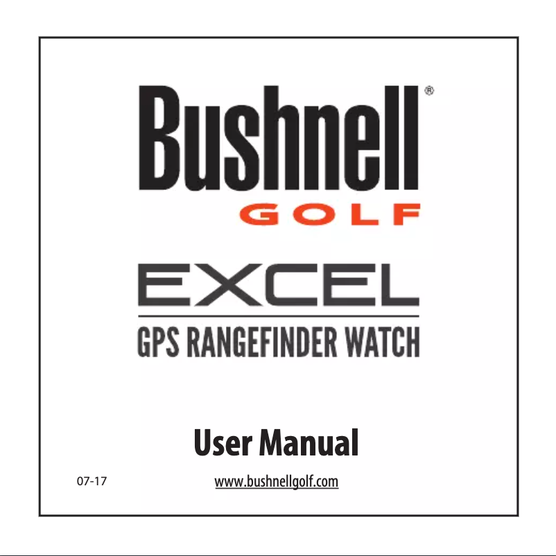 Image de la première page du manuel de l'appareil Excel