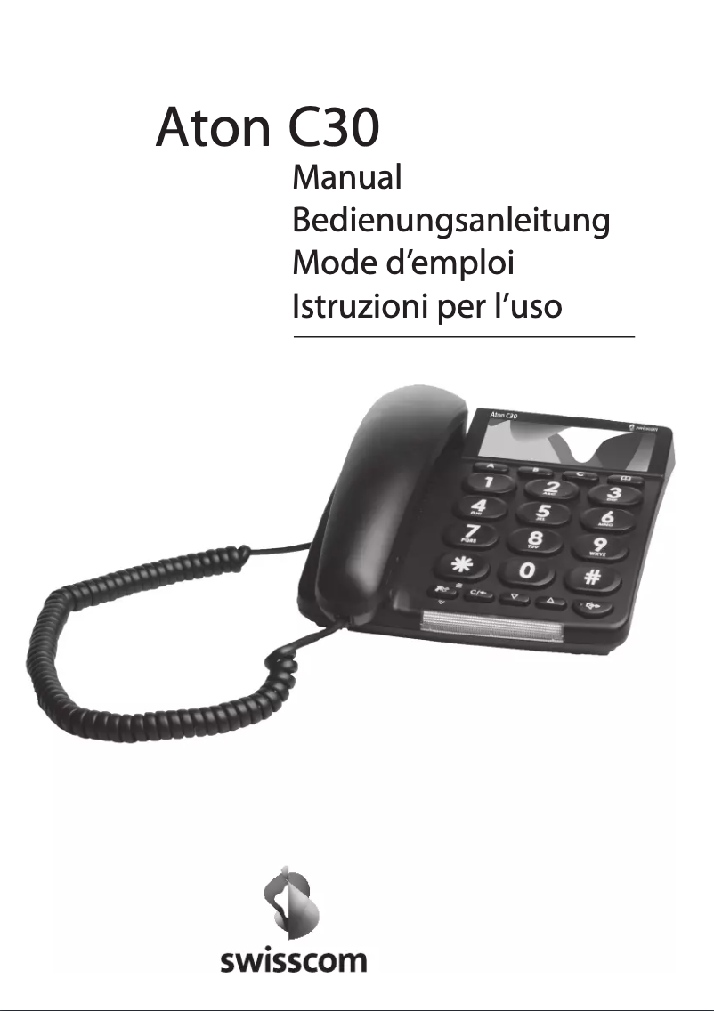 Page 1 de la notice Manuel utilisateur Swisscom Aton C30