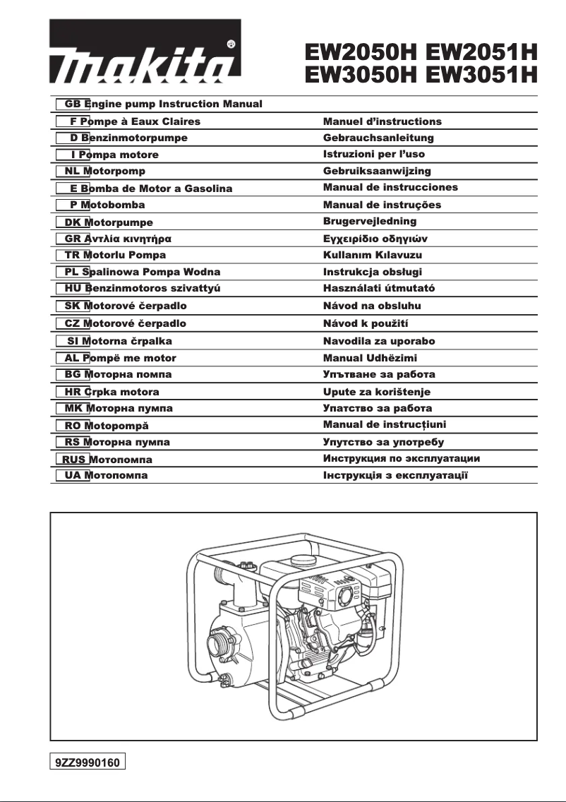 Page 1 de la notice Manuel utilisateur Makita EW2051H