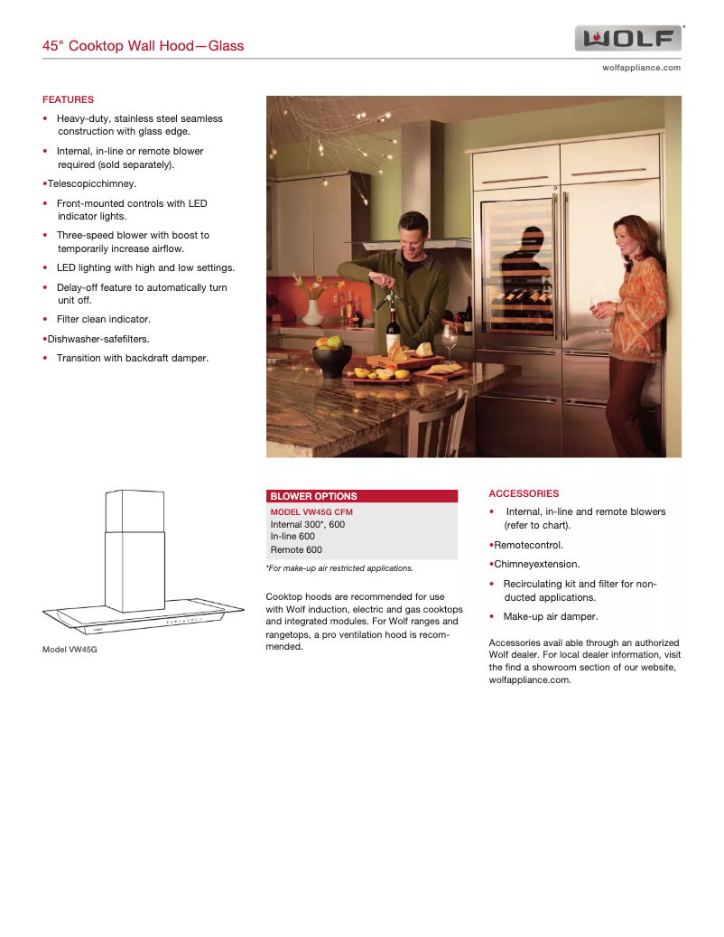 Image de la première page du manuel de l'appareil VW45G