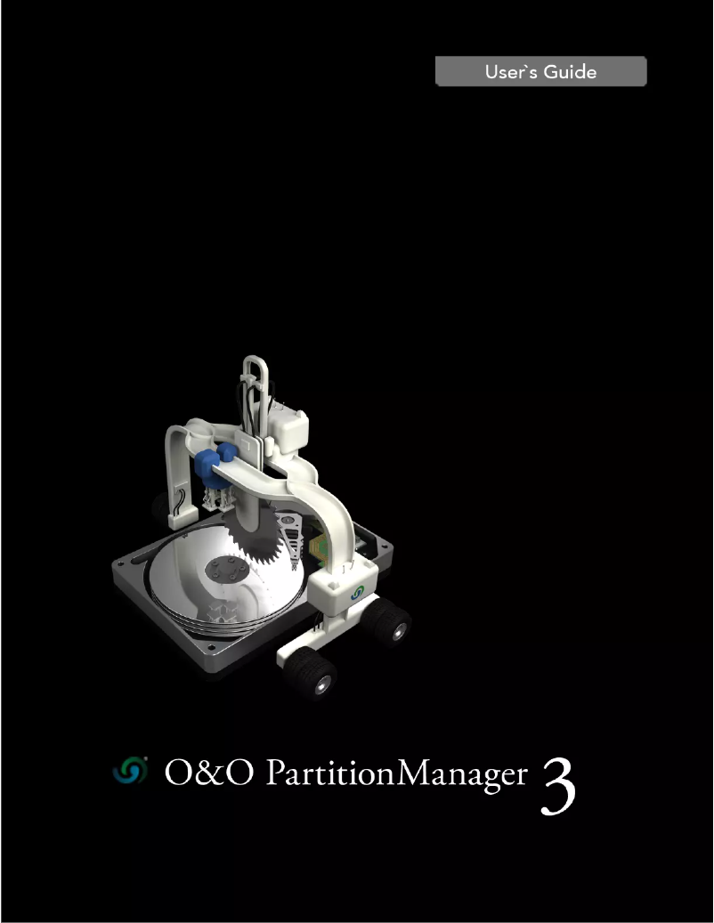 Image de la première page du manuel de l'appareil PartitionManager 3 Server Edition