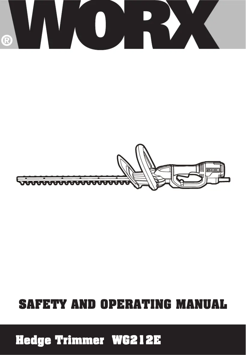 Image de la première page du manuel de l'appareil WG212E