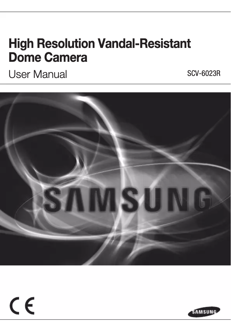 Page 1 de la notice Manuel utilisateur Wisenet SCV-6023R