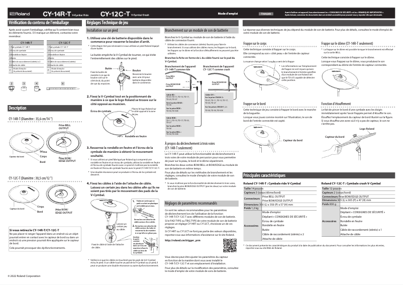 Image de la première page du manuel de l'appareil CY-14R-T