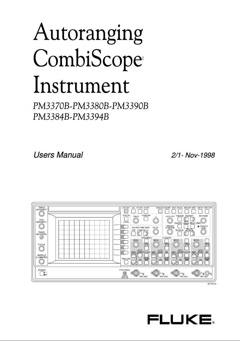 Page n°1 - Manuel utilisateur Fluke PM 8914