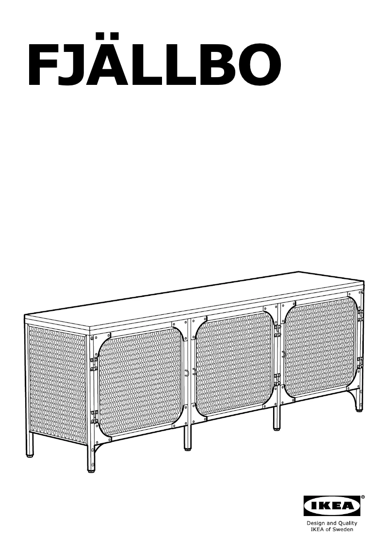 Image de la première page du manuel de l'appareil FJALLBO