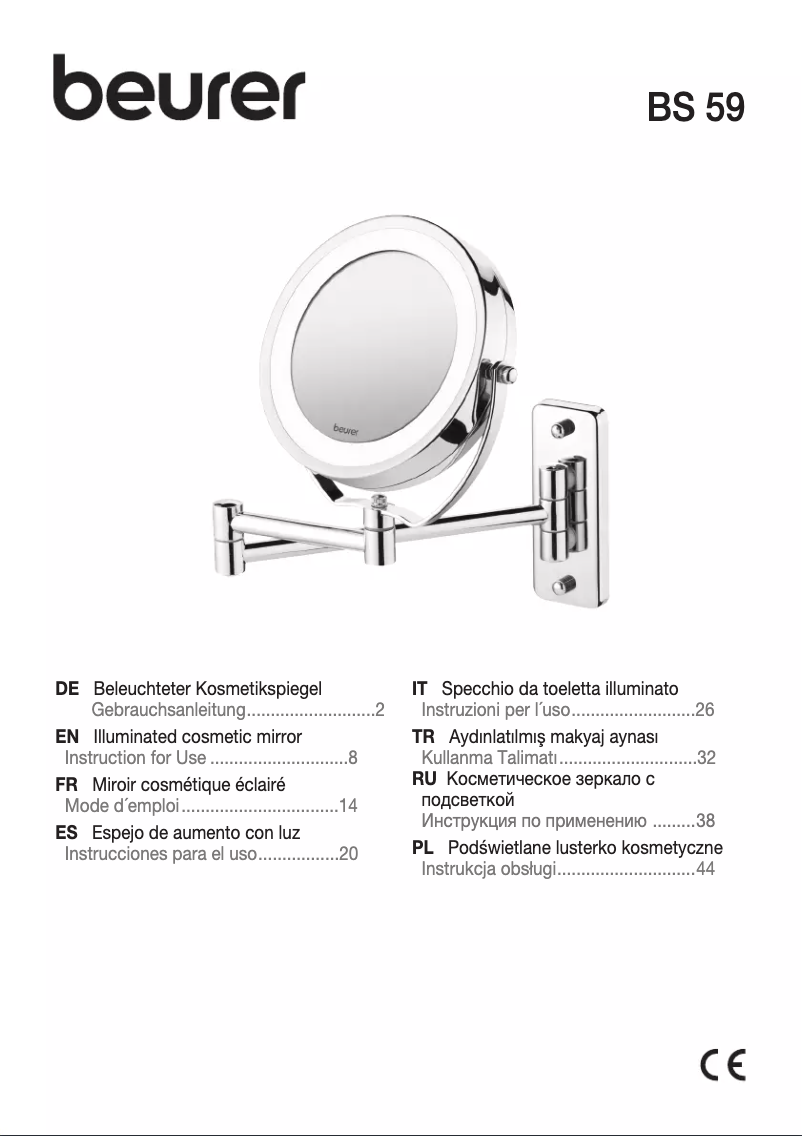 Page 1 de la notice Manuel utilisateur Beurer BS 59