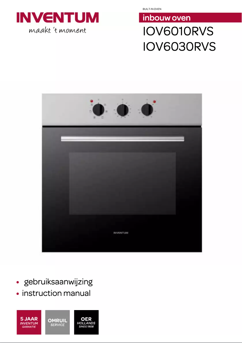 Page 1 de la notice Manuel utilisateur Inventum IOV6030