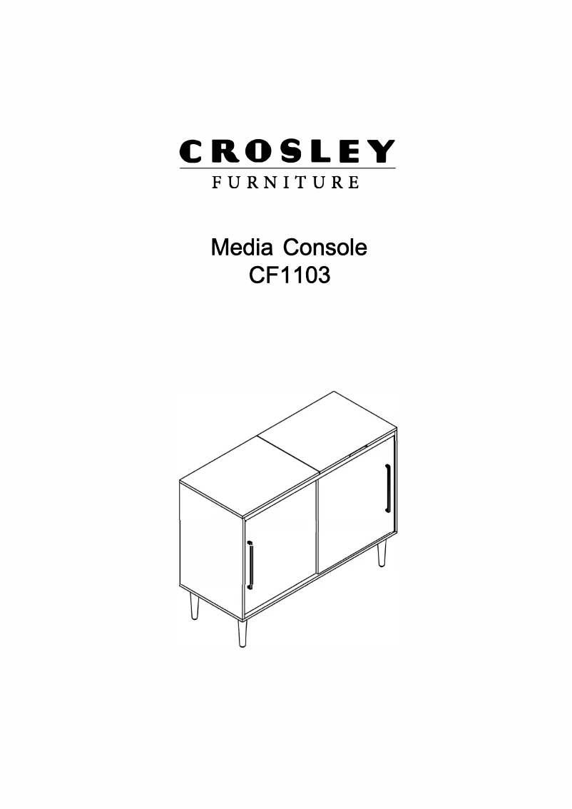 Page 1 de la notice Manuel utilisateur Crosley Everett CF1103