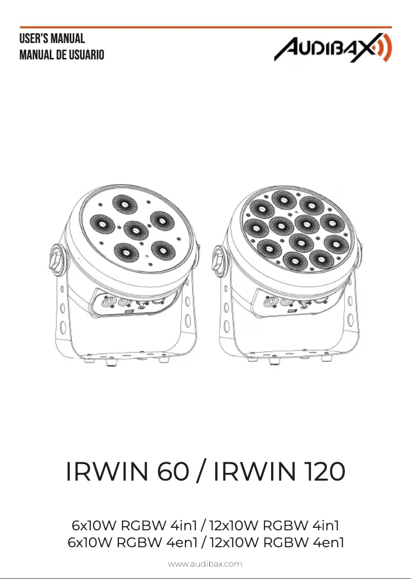 Page 1 de la notice Manuel utilisateur Audibax Irwin 120