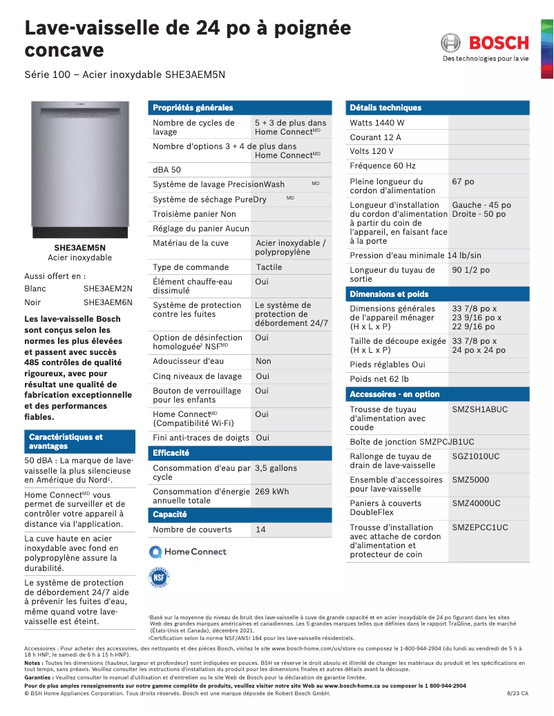 Imagen de la primera página del manual del dispositivo SHE3AEM5N