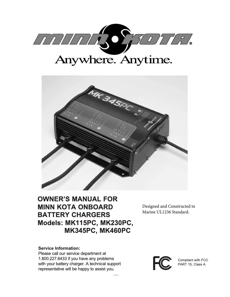 Image de la première page du manuel de l'appareil MK 230PC