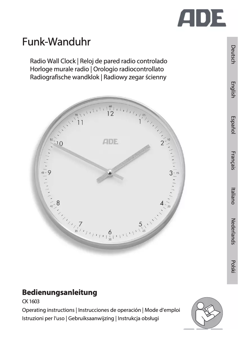 Page 1 de la notice Manuel utilisateur ADE CK 1603