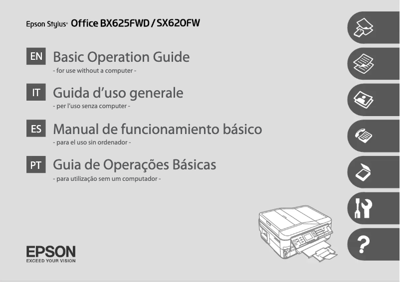 Página 1 del manual Manual de usuario Epson Stylus Office BX625FWD
