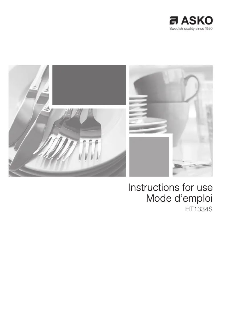 Image de la première page du manuel de l'appareil HT1334S