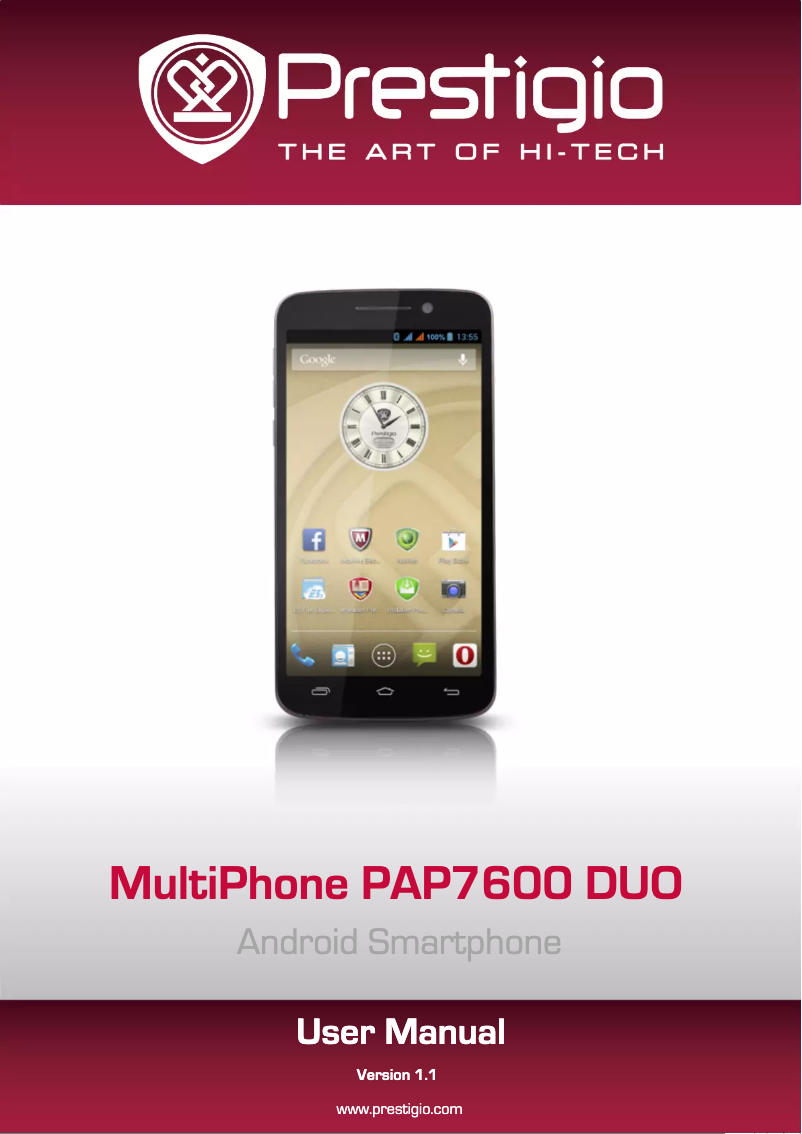Image de la première page du manuel de l'appareil MultiPhone 7600 DUO