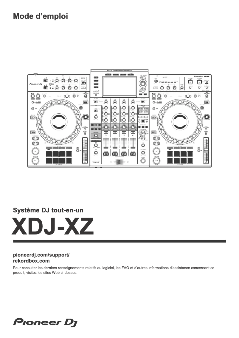Página 1 del manual Guía de inicio rápido Pioneer XDJ-XZ