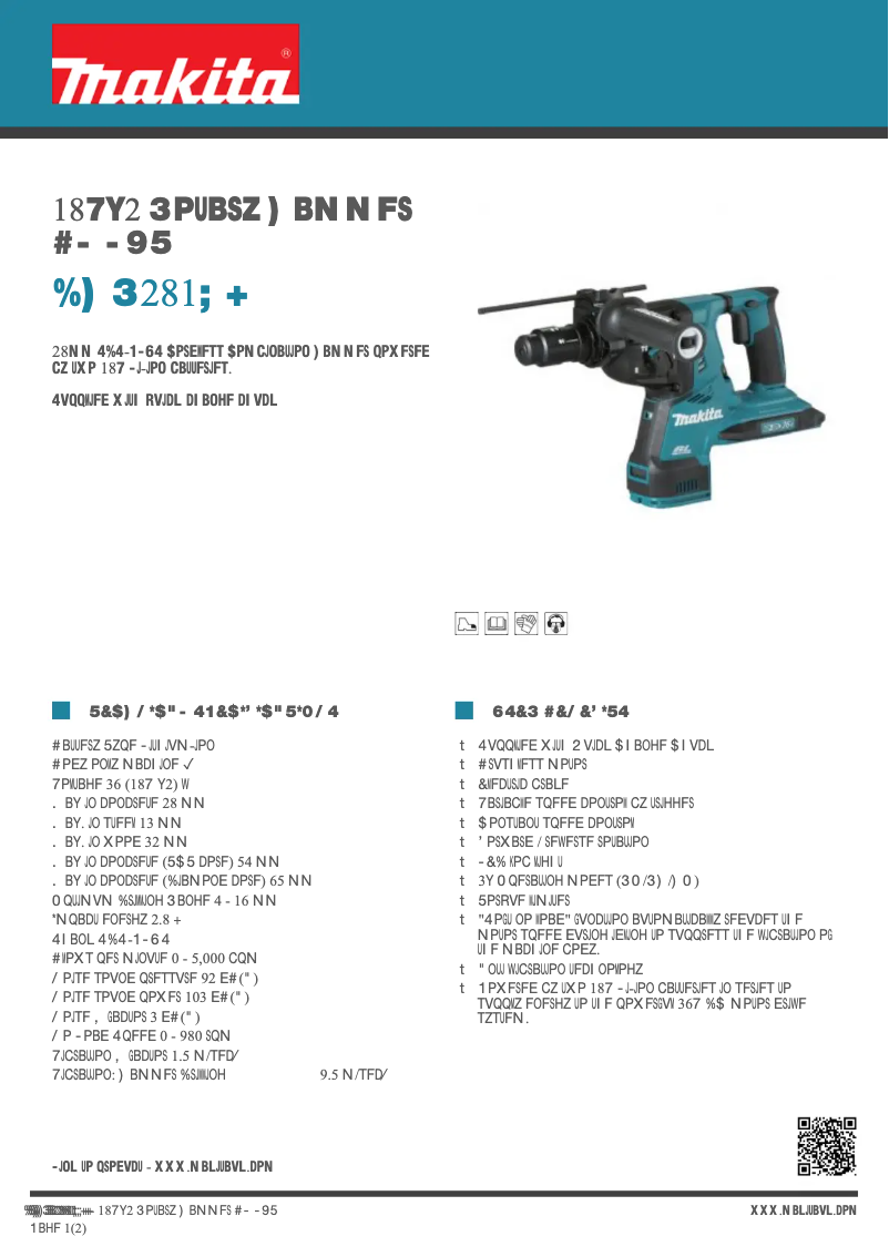 Image de la première page du manuel de l'appareil DHR281ZJ