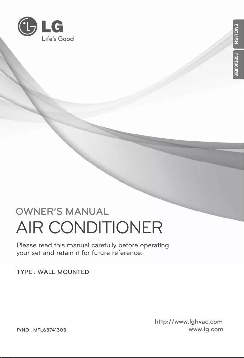 Page 1 de la notice Manuel utilisateur LG ASNW182C2U0